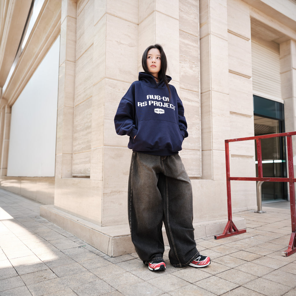 ÁO HOODIE MÀU XANH NAVY DỰ ÁN RS THÁNG 8