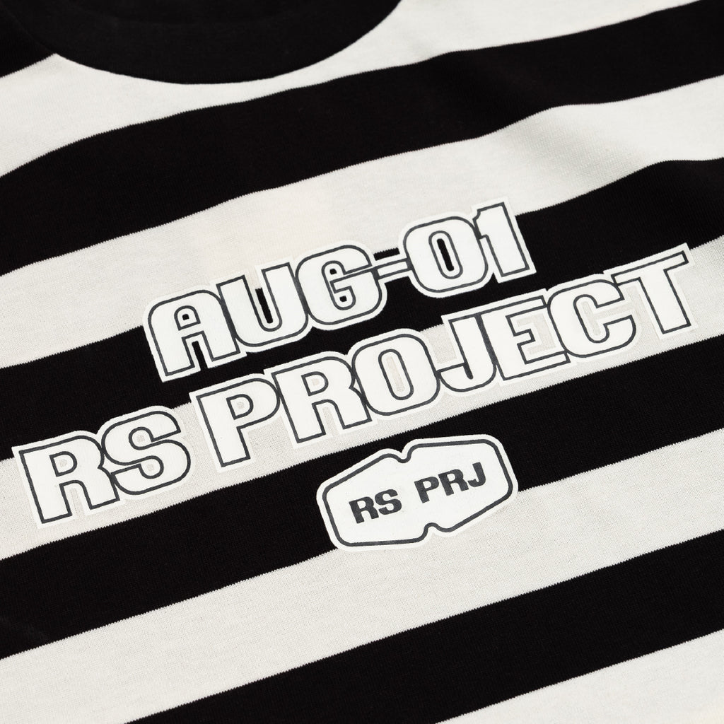 RS BLACK WHITE STRIPED T-SHIRT