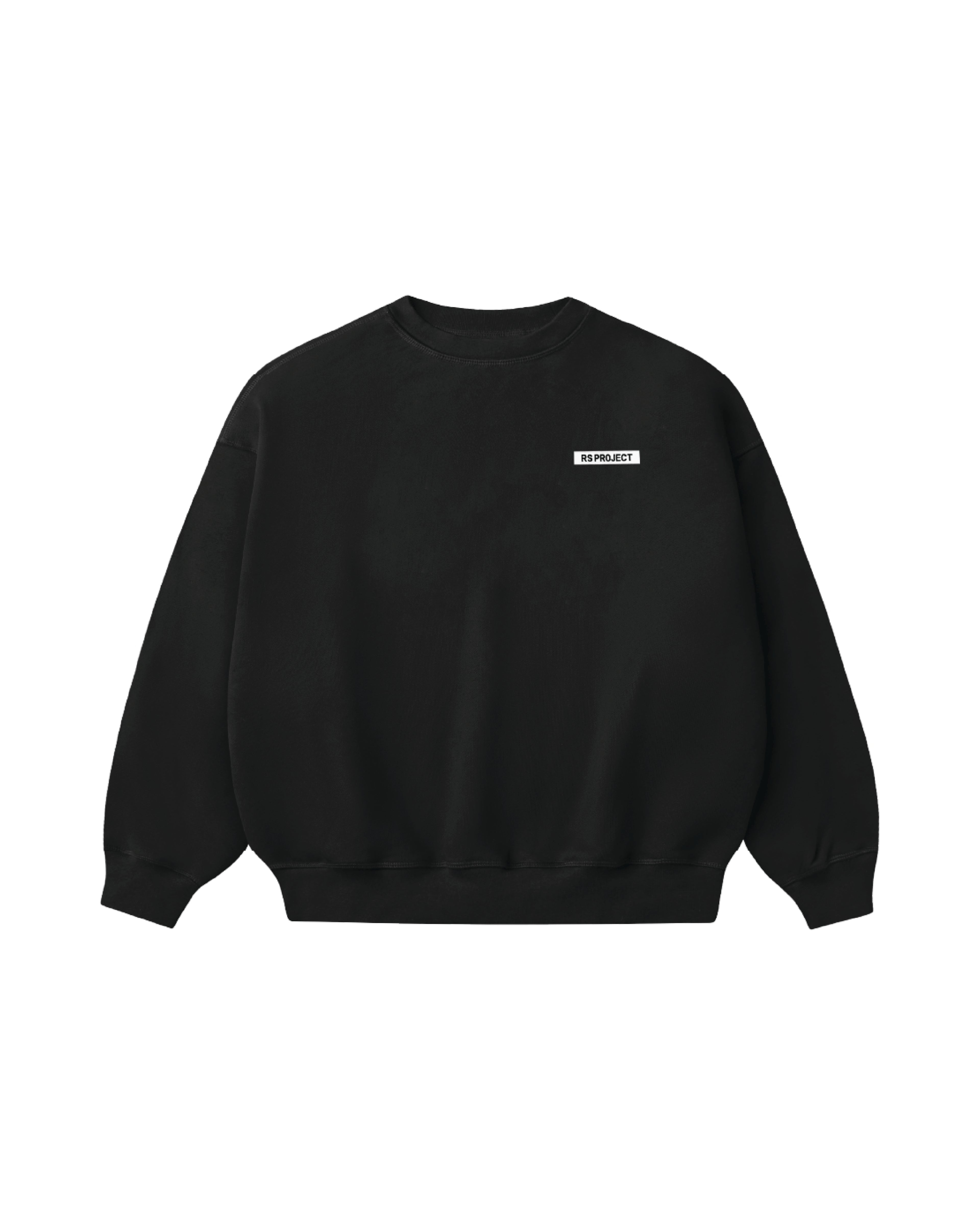 R IC BASIC TAG BLACK SWEATER