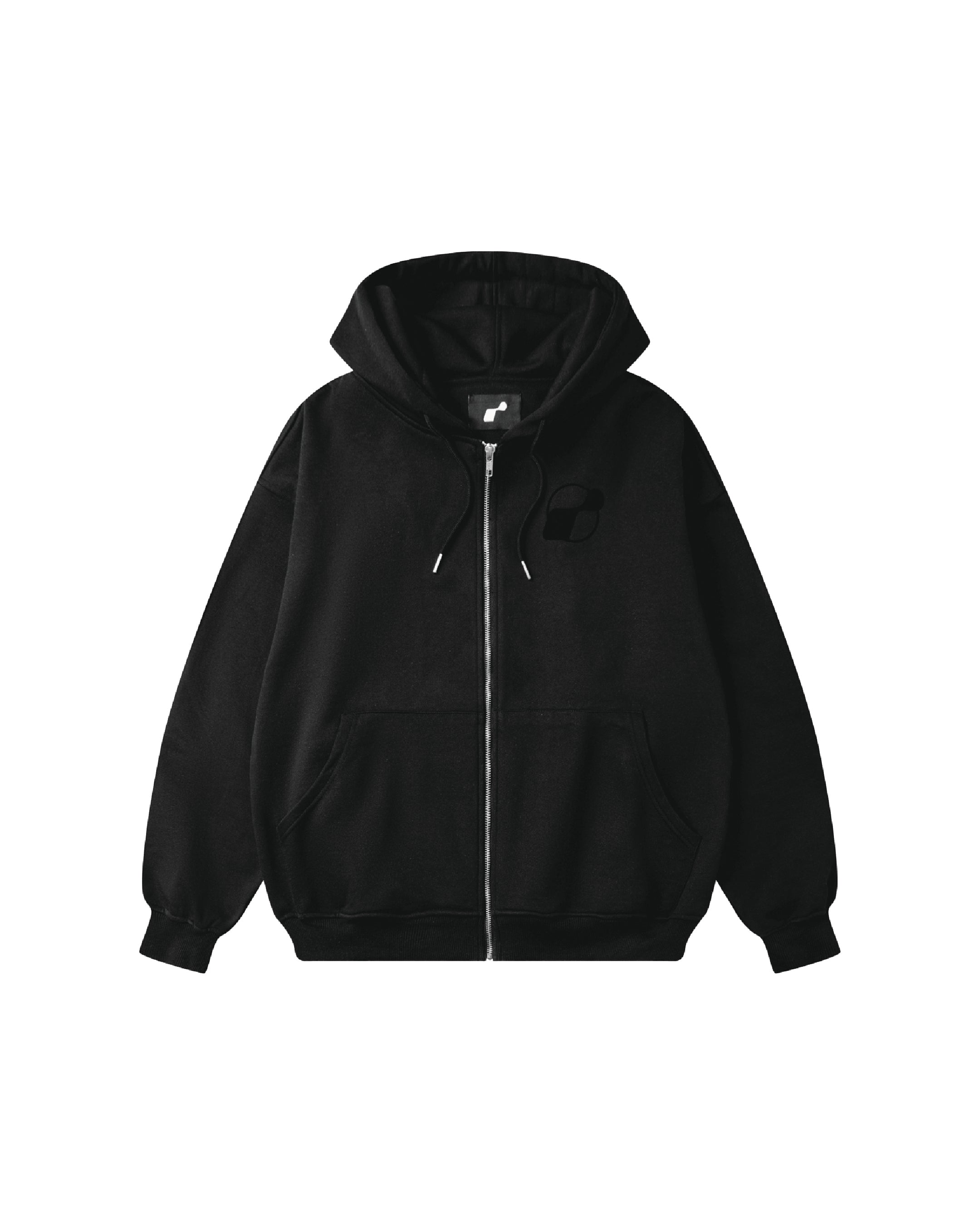 VELVET PRINT FULL ZIP HOODIE