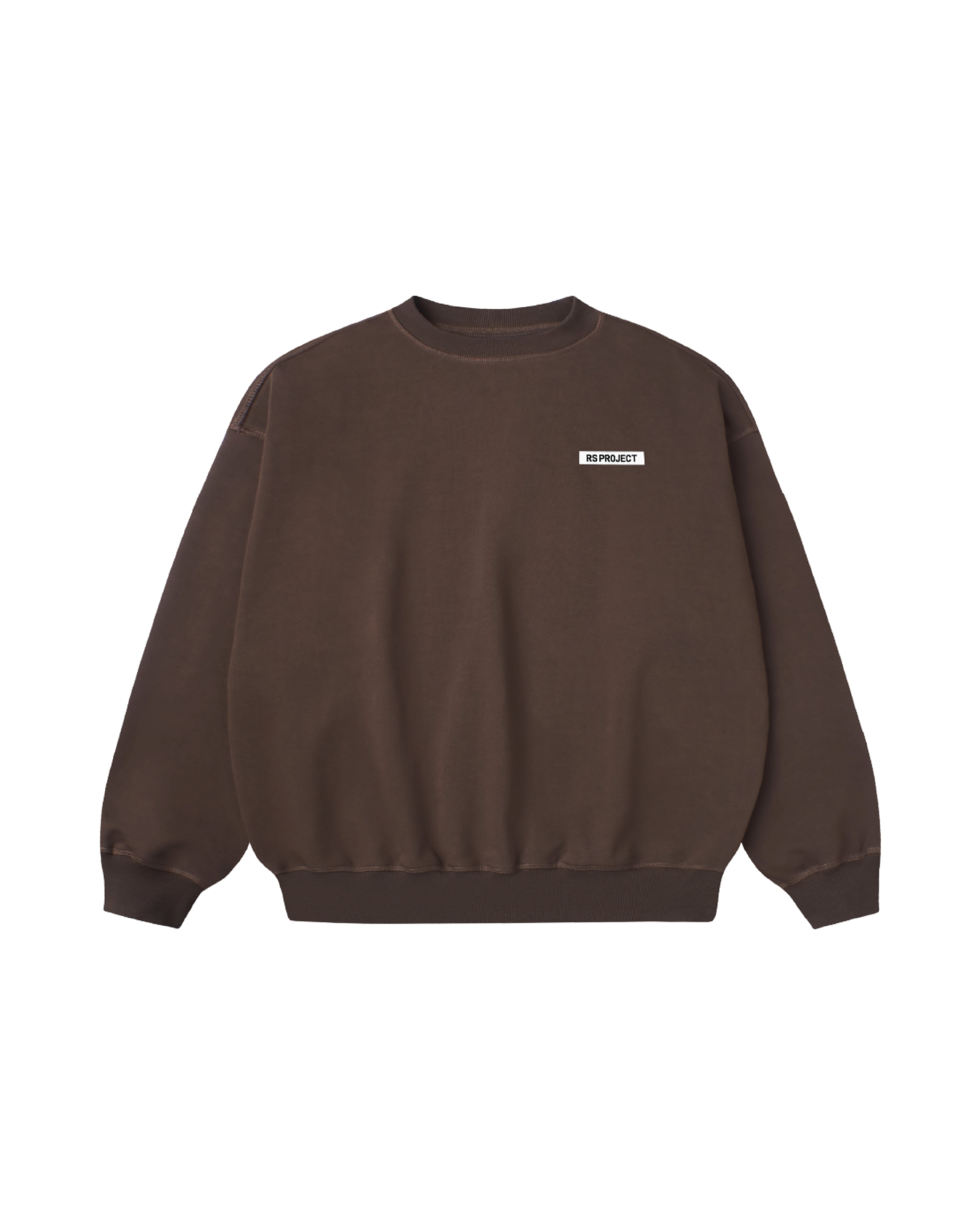 R IC BASIC TAG BROWN SWEATER