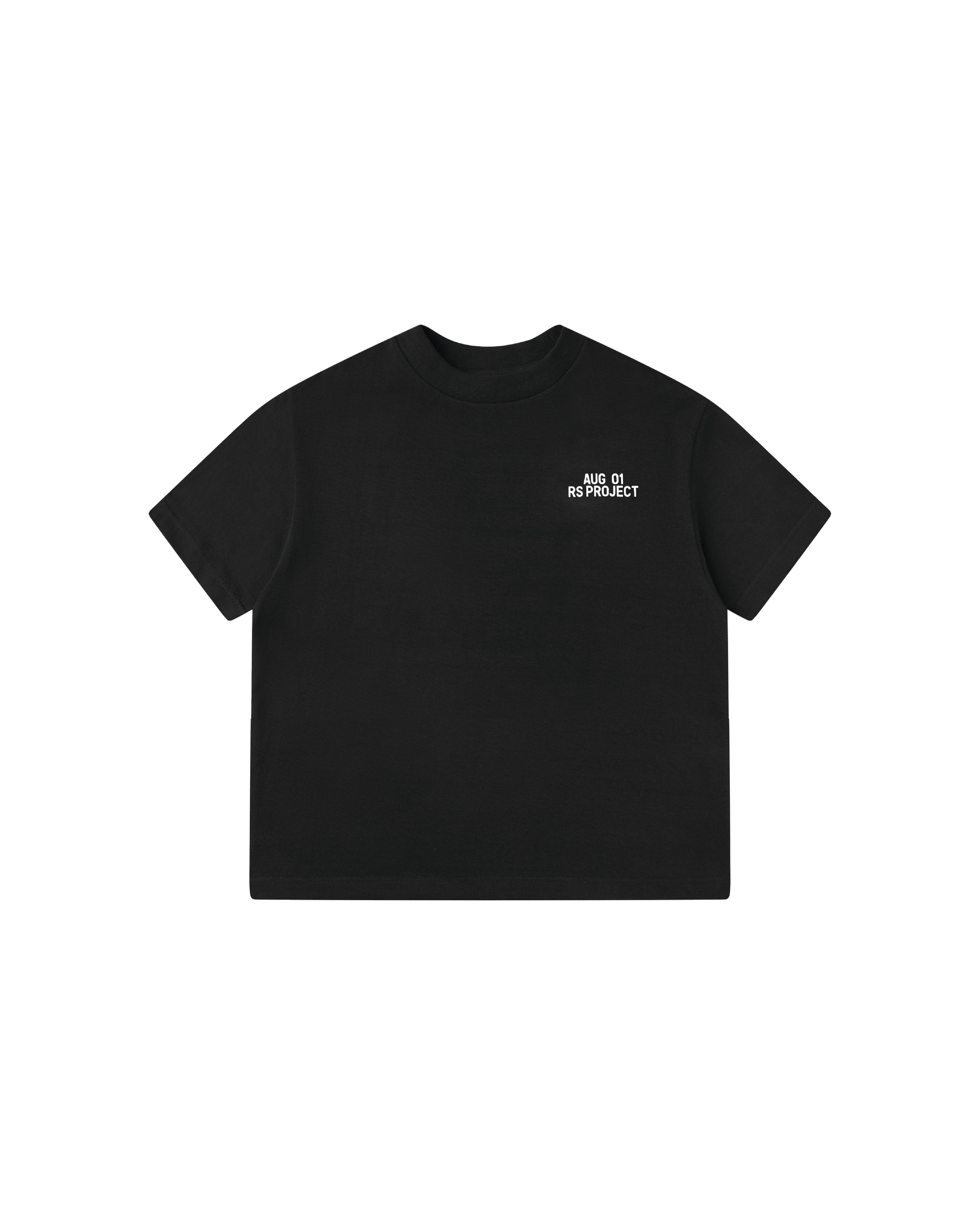 AUG - 01 TYPO BLACK T-SHIRT