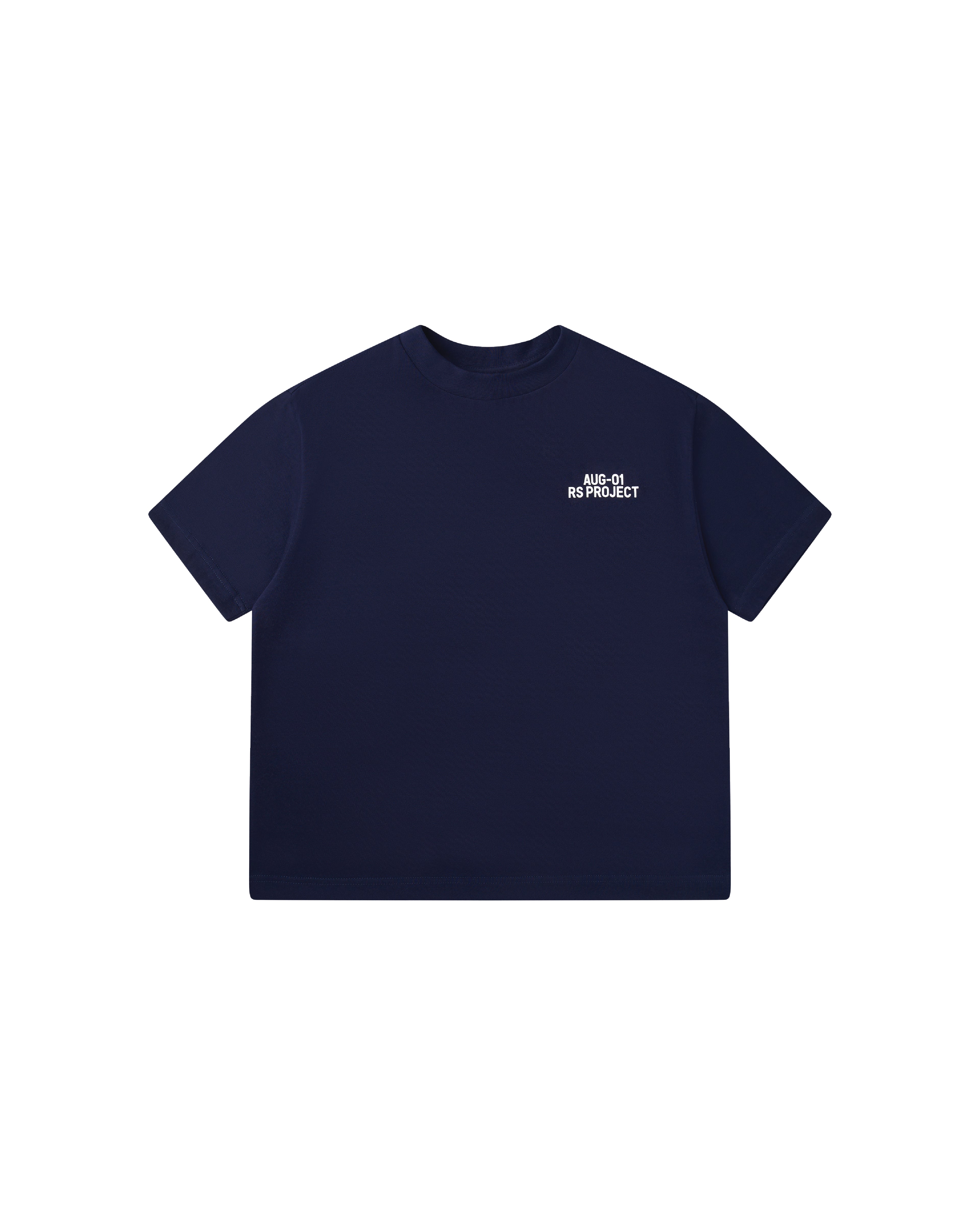 AUG - 01 TYPO NAVY T-SHIRT