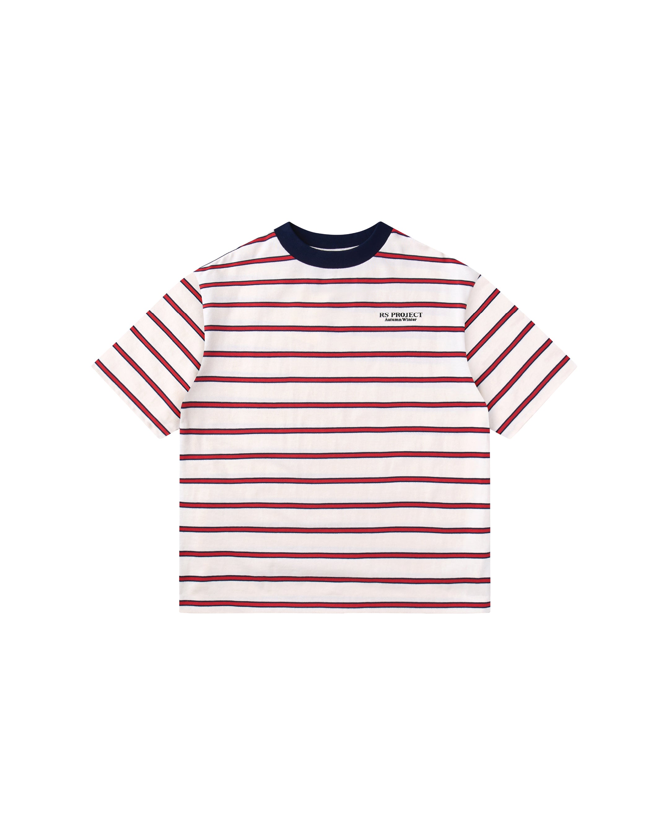 RS 4 STRIPED RED-WHITE T-SHIRT